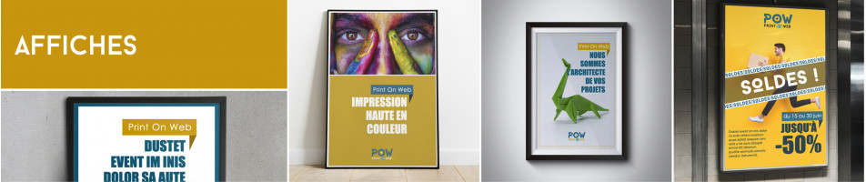 Affiche à personnaliser sur pow-imp.fr  | Pow - Imprimerie en ligne