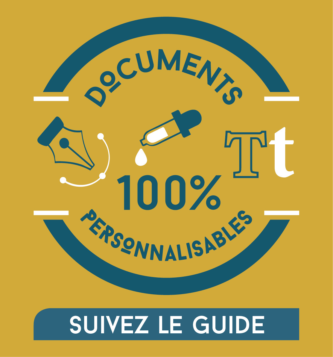 Documents 100% personnalisables